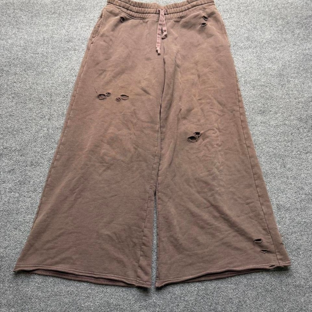 Aerie women's baggy sweat pants size medium brown
